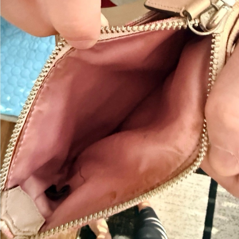 TWO Coach Pink and Beige Signature Crossbody Bags - Picture 3 of 6